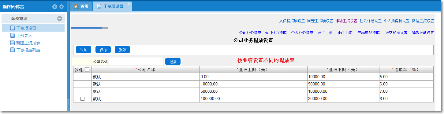 浮動工資項目管理