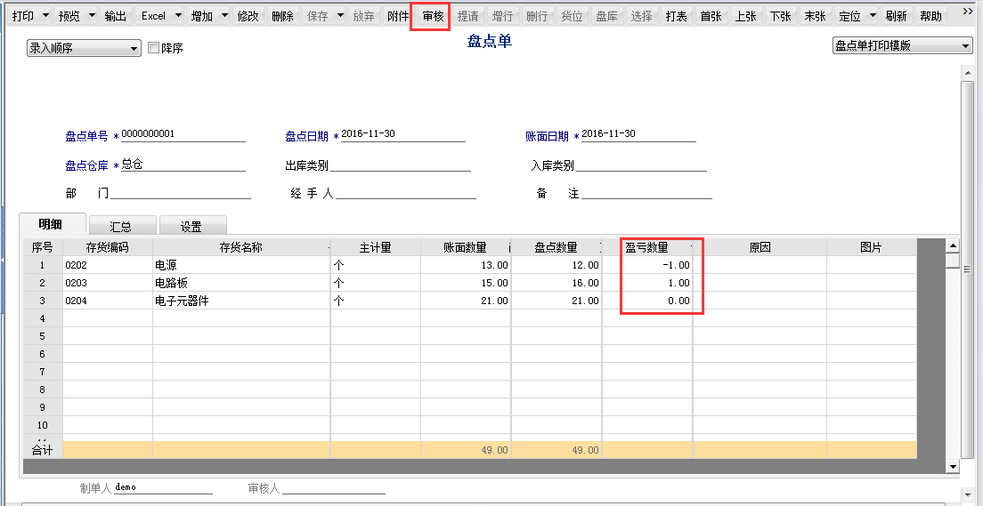 用友T6軟件7.0如何審核盤點(diǎn)單